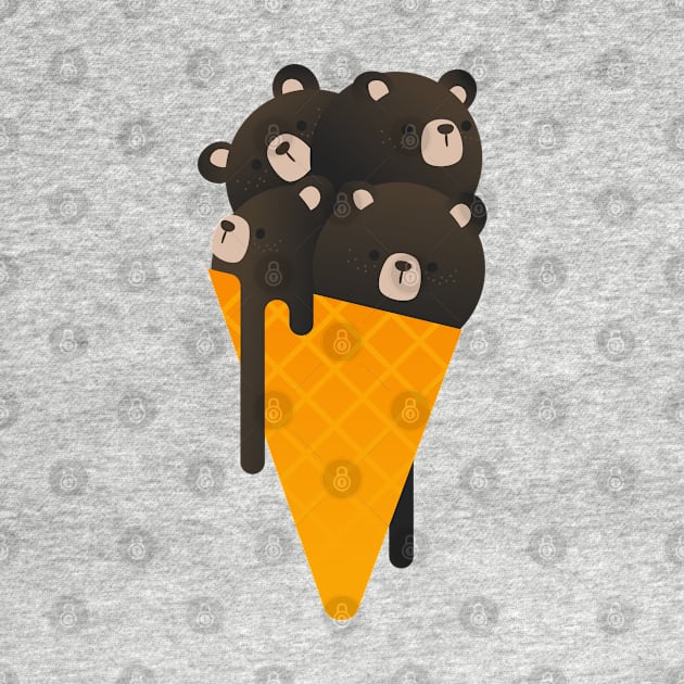 Chocolate Bear Ice Cream by noeyedeer